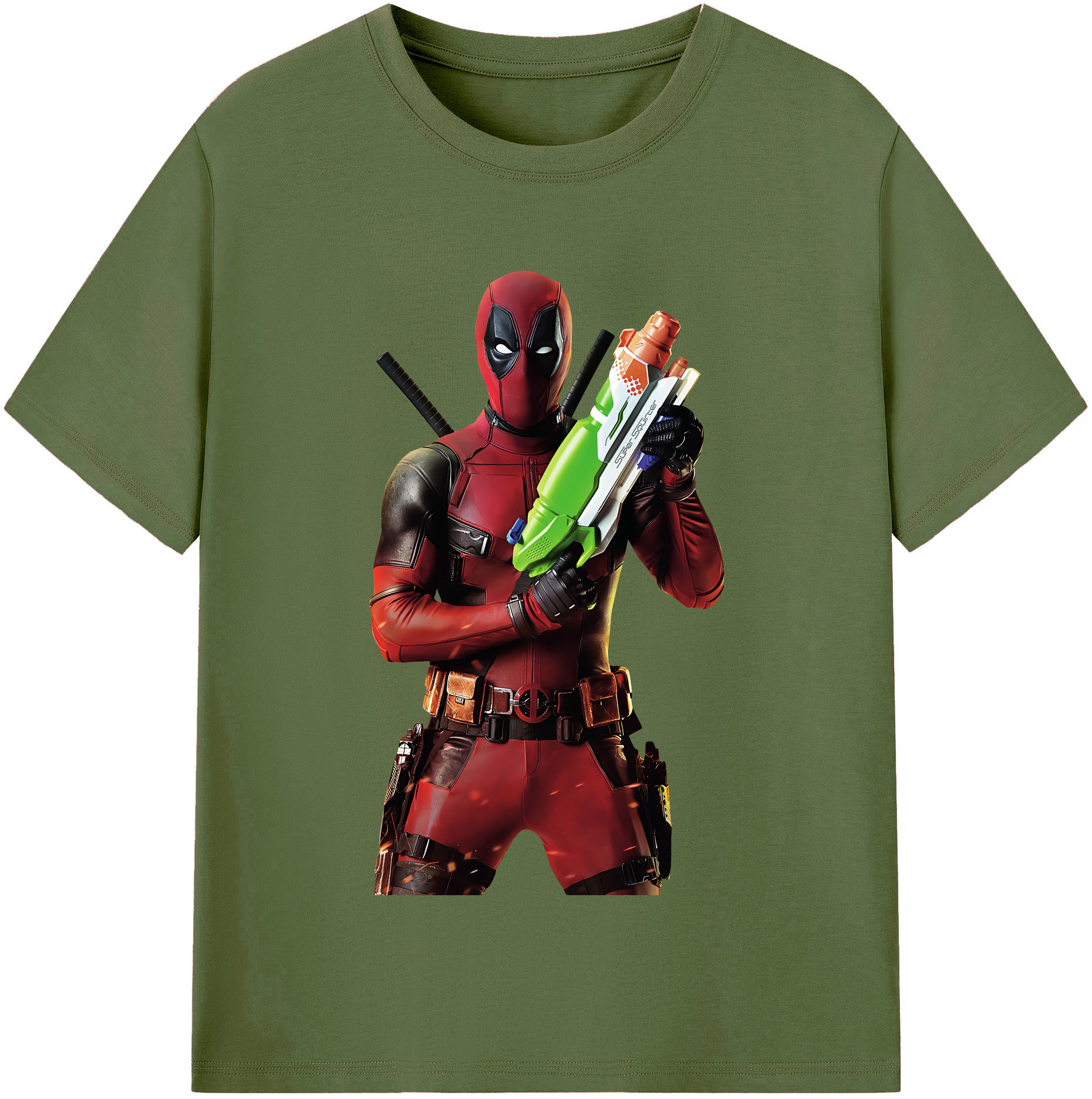 （画像用） Deadpool デッドプール 綿100％半袖Tシャツ（フロントプリント）